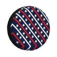 thumbnail image 1 of Bingfone Patriotic Star Spare Tire Cover Weatherproof Universal Wheel Protectors For Rv Camper Travel Trailer Suv Truck 16 Inch, 1 of 9