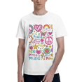 thumbnail image 1 of Bingfone Peace Love And Dove Flower Power Men'S Loose Fit Short-Sleeve Pocket T-Shirt, 1 of 7