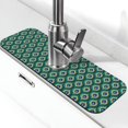 thumbnail image 1 of Bingfone Peacock'S Tail Print Splash Guard for Sink Faucet,Super Absorbent Fast Drying Mat Sink-Splash Guard Behind Faucet Drip Catcher for Kitchen,Sink Mat,Dish Drying Mat, 1 of 1