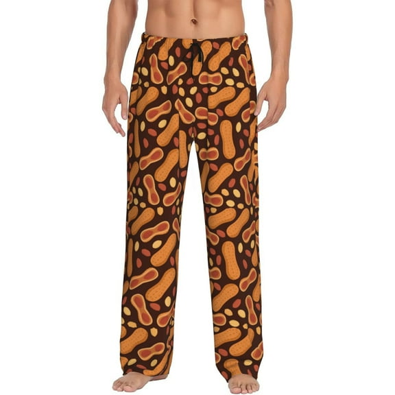 Bingfone Peanuts2 Mens All Over Print Sleep Pajama Pants-Small
