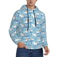thumbnail image 1 of Bingfone Pelican Reed And Fish Men's Drawstring Hoodie Long Sleeve Pocket Sweatshirts-Medium, 1 of 6