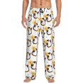 thumbnail image 1 of Bingfone Penguin With Flowers Mens All Over Print Sleep Pajama Pants-Large, 1 of 5