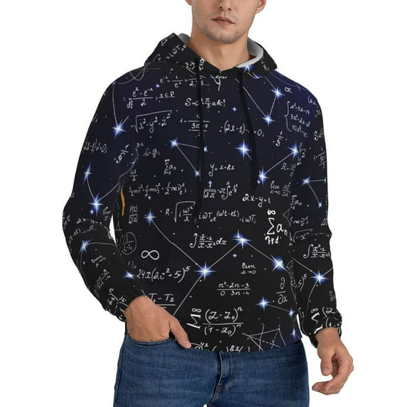 Bingfone Physical Formulas Men'S Drawstring Hoodie Long Sleeve Pocket Sweatshirts-3x-Large