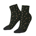 thumbnail image 1 of Bingfone Pine Cone Woodland Pattern Design Patterned Men's Women's Casual Cotton Socks, 1 of 5