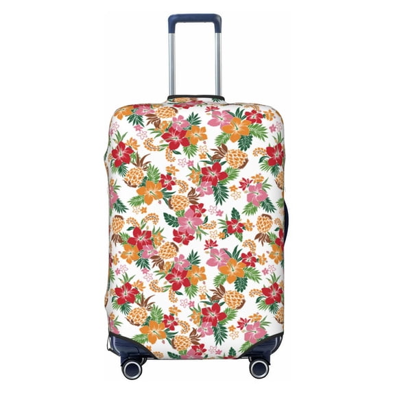 Bingfone Pineapple Flower Luggage Cover Washable Suitcase Cover Protector Anti-scratch Suitcase cover Fits 18-32 Inch Luggage
