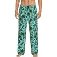 thumbnail image 1 of Bingfone Pineapple Sea Turtle Mens All Over Print Sleep Pajama Pants-Large, 1 of 5