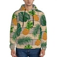 thumbnail image 1 of Bingfone Pineapples Palm Leaves Men'S Drawstring Hoodie Long Sleeve Pocket Sweatshirts-Large, 1 of 9