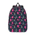 thumbnail image 1 of Bingfone Ping Pong Rackets And Balls Print Canvas College Laptop Backpack, Large Capacity Lightweight College Bookbag Casual Daypack, 1 of 5