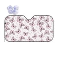 thumbnail image 1 of Bingfone Pink Butterflies (2) Car Windshield Sun Shade Protector Keep Your Vehicle Cool Sun Shield Visor Cover Foldable-Small, 1 of 9
