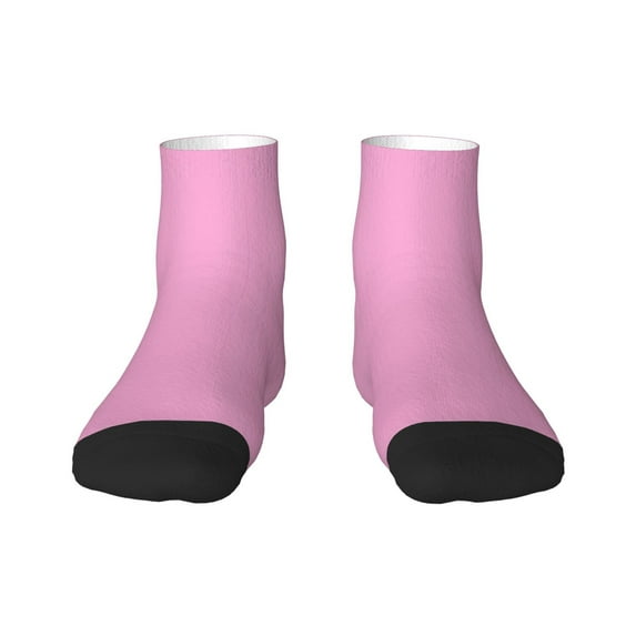 Bingfone Pink Design Patterned Men'S Women'S Casual Cotton Socks
