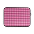 thumbnail image 1 of Bingfone Pink Gingham Laptop Sleeve Case 13 Inch, 360° Protective Computer Carrying Bag, 1 of 9