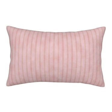 Bingfone Pink Stripes Standard Size Pillowcase, Long Staple Pure Cotton Envelope Closure Pillow Cover,16"X24"