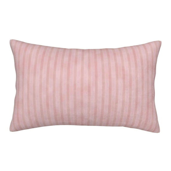 Bingfone Pink Stripes Standard Size Pillowcase, Long Staple Pure Cotton Envelope Closure Pillow Cover,16"X24"