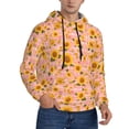 thumbnail image 1 of Bingfone Plaid Sunflower Men's Drawstring Hoodie Long Sleeve Pocket Sweatshirts-XX-Large, 1 of 6
