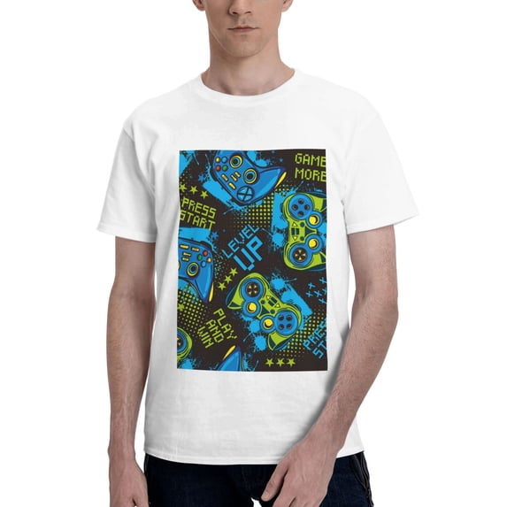 Bingfone Play Game Men'S Loose Fit Short-Sleeve Pocket T-Shirt