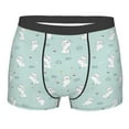 thumbnail image 1 of Bingfone Playing Rabbit Men's Underwear - Casual Stretch Boxer Briefs-XX-Large, 1 of 7