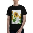 thumbnail image 1 of Bingfone Plump Sunflower And Sketch Men'S Loose Fit Short-Sleeve Pocket T-Shirt, 1 of 7