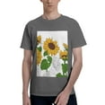 thumbnail image 1 of Bingfone Plump Sunflower And Sketch Men'S Loose Fit Short-Sleeve Pocket T-Shirt, 1 of 7