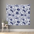 thumbnail image 1 of Bingfone Polyester Fabric Tapestry Blue Fish1 Wall Hanging Tapestry,Daily Decorative Tapestry for Bedroom Living Room Dorm 60L x 51W Inches, 1 of 7