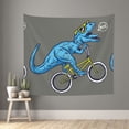 thumbnail image 1 of Bingfone Polyester Fabric Tapestry Fun Riding Dinosaur Wall Hanging Tapestry,Daily Decorative Tapestry For Bedroom Living Room Dorm 60l X 51w Inches, 1 of 9