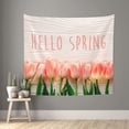 thumbnail image 1 of Bingfone Polyester Fabric Tapestry Hello Spring Wall Hanging Tapestry,Daily Decorative Tapestry For Bedroom Living Room Dorm 60l X 51w Inches, 1 of 1