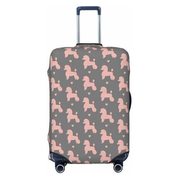 Bingfone Poodle Dog Luggage Cover Washable Suitcase Cover Protector Anti-scratch Suitcase cover Fits 18-32 Inch Luggage