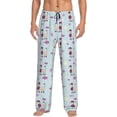 thumbnail image 1 of Bingfone Poodle Dog Mens All Over Print Sleep Pajama Pants-Large, 1 of 5