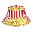 thumbnail image 1 of Bingfone Popcorn Bucket Hat for Men Women,Packable Reversible Printed Sun Hats,Fisherman Outdoor Travel Hiking Beach Caps, 1 of 7