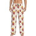 thumbnail image 1 of Bingfone Popcorn Mens All Over Print Sleep Pajama Pants-Small, 1 of 5