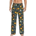thumbnail image 1 of Bingfone Pumpkin Mens All Over Print Sleep Pajama Pants-X-Large, 1 of 5