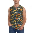 thumbnail image 1 of Bingfone Pumpkins And Sunflowers2 Pattern Men's Tank Tops Workout Sleeveless Tee Shirts Running Beach Tanks for Men-X-Large, 1 of 4