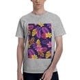 thumbnail image 1 of Bingfone Purple Flower Men'S Loose Fit Short-Sleeve Pocket T-Shirt, 1 of 7