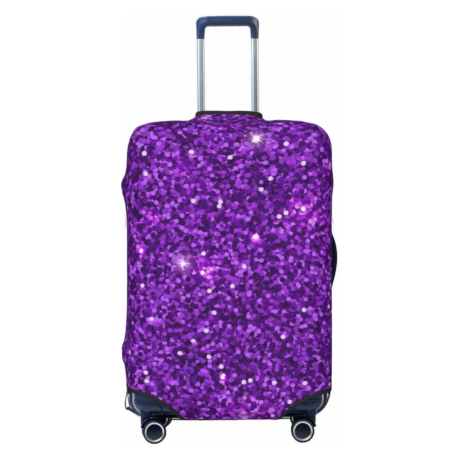 Haiem Glitter Rainbow Luggage Cover,Durable, Washable Suitcase Protector With Anti Scratch Technology Keep Your Luggage Looking New X Large