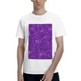 thumbnail image 1 of Bingfone Purple Glitter Men'S Loose Fit Short-Sleeve Pocket T-Shirt, 1 of 7