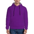 thumbnail image 1 of Bingfone Purple Men'S Drawstring Hoodie Long Sleeve Pocket Sweatshirts-4x-Large, 1 of 9