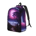 Bingfone Purple Moon Tree Night Sky Print Canvas College Laptop