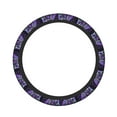 thumbnail image 1 of Bingfone Purple Plant White Tiger Steering Wheel Cover - Universal 15 Inches Car Steering Wheel Covers Grip Auto Internal Accessories, 1 of 6