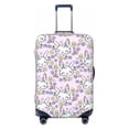 thumbnail image 1 of Bingfone Purple Rabbit Luggage Cover Washable Suitcase Cover Protector Anti-scratch Suitcase cover Fits 18-32 Inch Luggage, 1 of 8