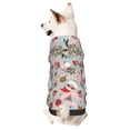 thumbnail image 1 of Bingfone Quirky Santa Reindeer Retro Wave Dog Clothes Hoodie, Pet Winter Coat,Puppy Sweatshirts for Small Dogs Boy Girl,Suitable for All Breeds-X-Large, 1 of 6