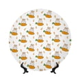 thumbnail image 1 of Bingfone Rabbit And Carrot Print Bone China Dinner Decorative Plates,Handmade Ceramic Dinner Plate with Stand for Home Club-7in, 1 of 6