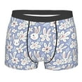 thumbnail image 1 of Bingfone Rabbit And Floral Men's Underwear - Casual Stretch Boxer Briefs-X-Large, 1 of 7