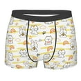 thumbnail image 1 of Bingfone Rabbit And Milk Tea Men's Underwear - Casual Stretch Boxer Briefs-Large, 1 of 7