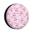 thumbnail image 1 of Bingfone Rabbit Face Spare Tire Cover Weatherproof Universal Wheel Protectors for RV Camper Travel Trailer SUV Truck-15 inch, 1 of 8