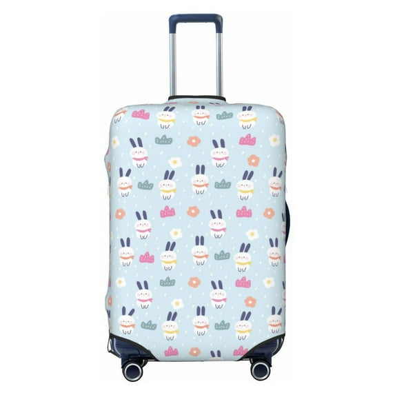 Bingfone Rabbit In The Rain Luggage Cover Washable Suitcase Cover Protector Anti-scratch Suitcase cover Fits 18-32 Inch Luggage
