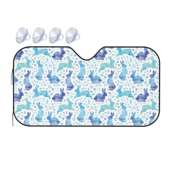 Bingfone Rabbit2 Car Windshield Sunshade,Sun Foldable Sun Shield Sun Visor for Car - Small