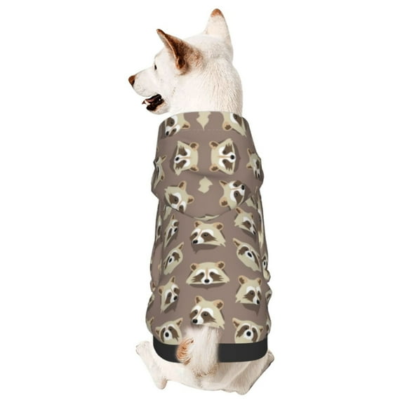 Bingfone Raccoon Dog Clothes Hoodie, Pet Winter Coat,Puppy Sweatshirts for Small Dogs Boy Girl,Suitable for All Breeds-X-Small