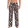 thumbnail image 1 of Bingfone Rainbow Flowers Mens All Over Print Sleep Pajama Pants-X-Large, 1 of 4
