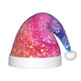thumbnail image 1 of Bingfone Rainbow Glitter Cute for Kids Christmas Hat Santa Hat for Boys Girls Teenager for Christmas New Year Xmas Festive Holiday Party Supplies Gifts, 1 of 6
