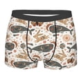 thumbnail image 1 of Bingfone Ramadan Whale Men's Underwear - Casual Stretch Boxer Briefs-Medium, 1 of 7