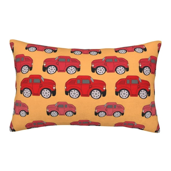 Bingfone Red Cars Standard Size Pillowcase, Long Staple Pure Cotton Envelope Closure Pillow Cover,20"X30"